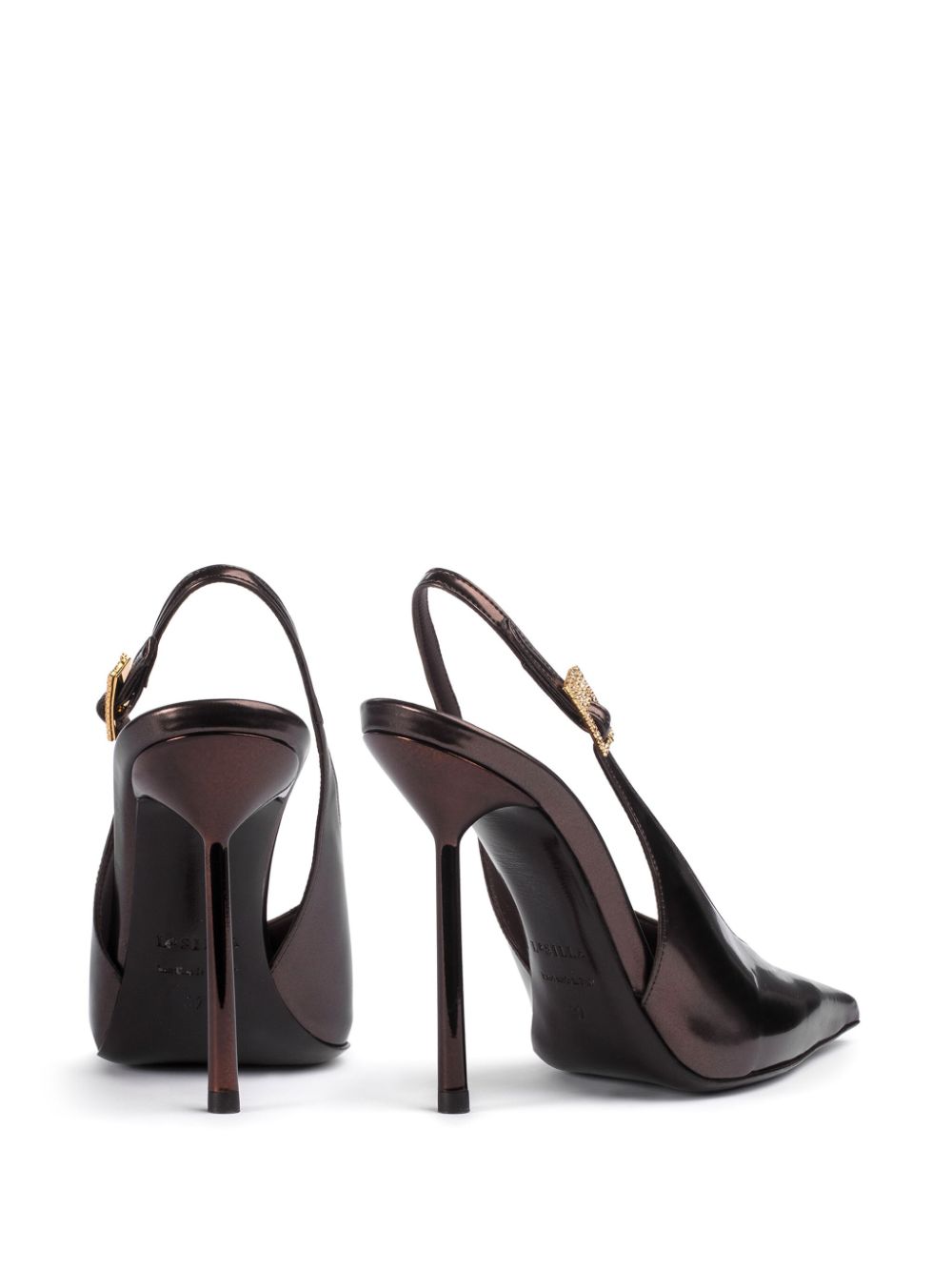 Le Silla Clivage leather pumps Brown