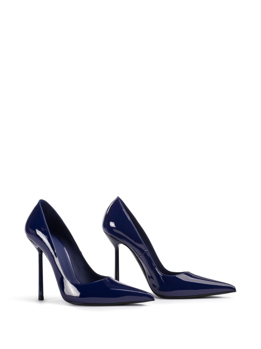 Shop Le Silla Bella Leather Pumps In Blue