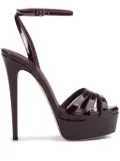 Le Silla 140mm Lola patent-leather sandals - Red