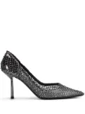 Le Silla Gilda 80mm crystal-embellished pumps - Black