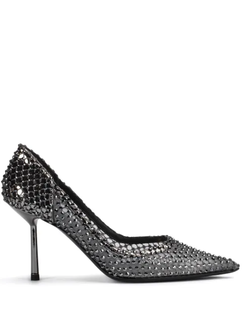 Le Silla Gilda 80mm crystal-embellished pumps