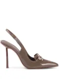 Le Silla Morgana patent-leather pumps - Brown