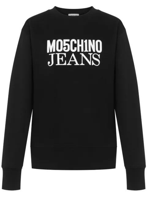 MOSCHINO JEANS big logo cotton sweatshirt