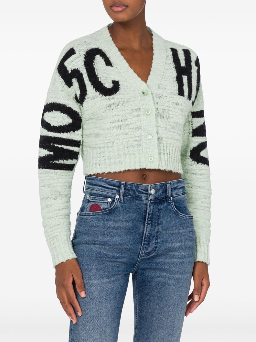 MOSCHINO JEANS Cropped vest - Groen