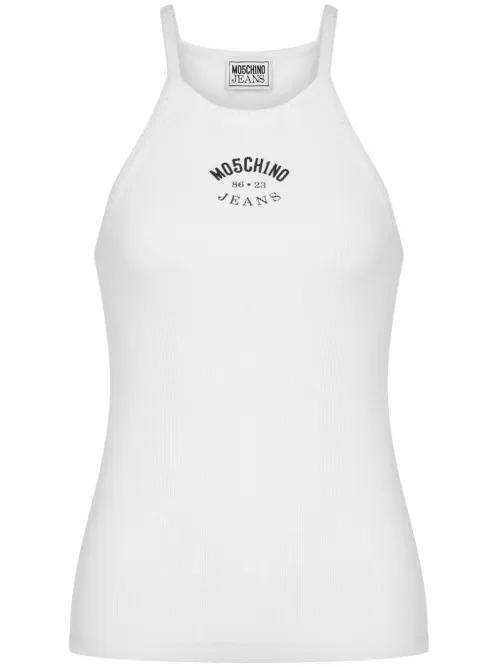Débardeur en coton mélangé - MOSCHINO JEANS - Modalova