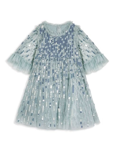 NEEDLE & THREAD KIDS Sequin Dash dress