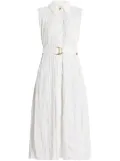 Aje pleated midi dress - White