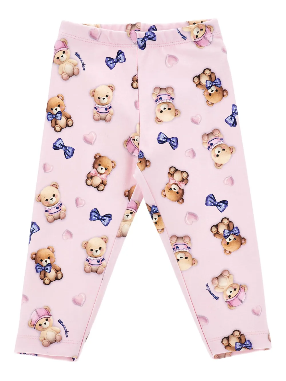 Monnalisa Top en broek met ruches en print Wit