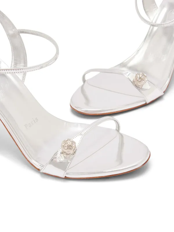 Christian Louboutin Atmospheria 85mm Sandals | Silver | FARFETCH
