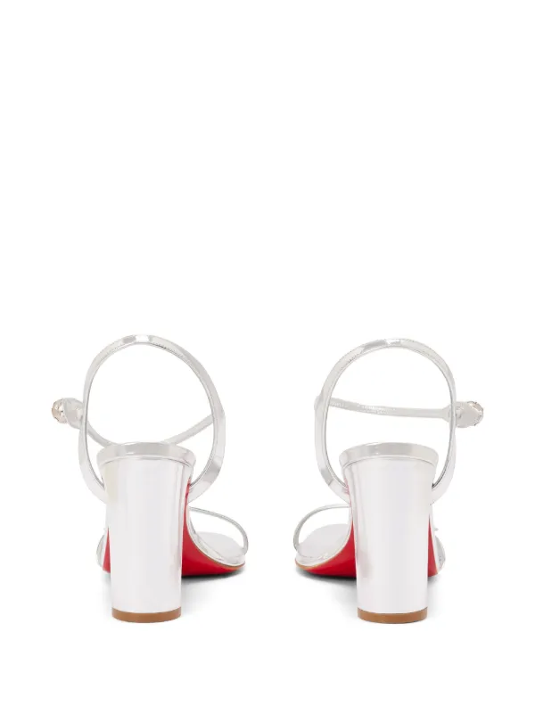 Christian Louboutin Atmospheria 85mm Sandals | Silver | FARFETCH