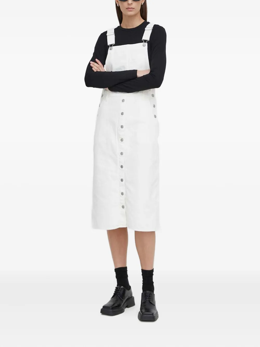 Levi's Ticon sweaterjurk met knopen - Wit