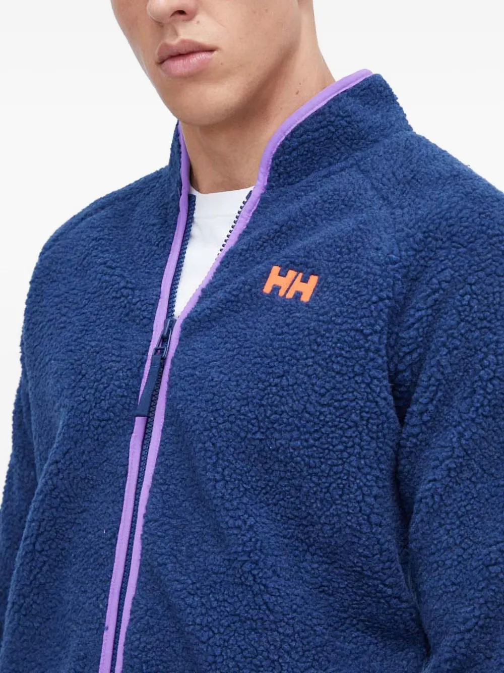 Helly Hansen Zip-up Fleece Sweatshirt In Blue