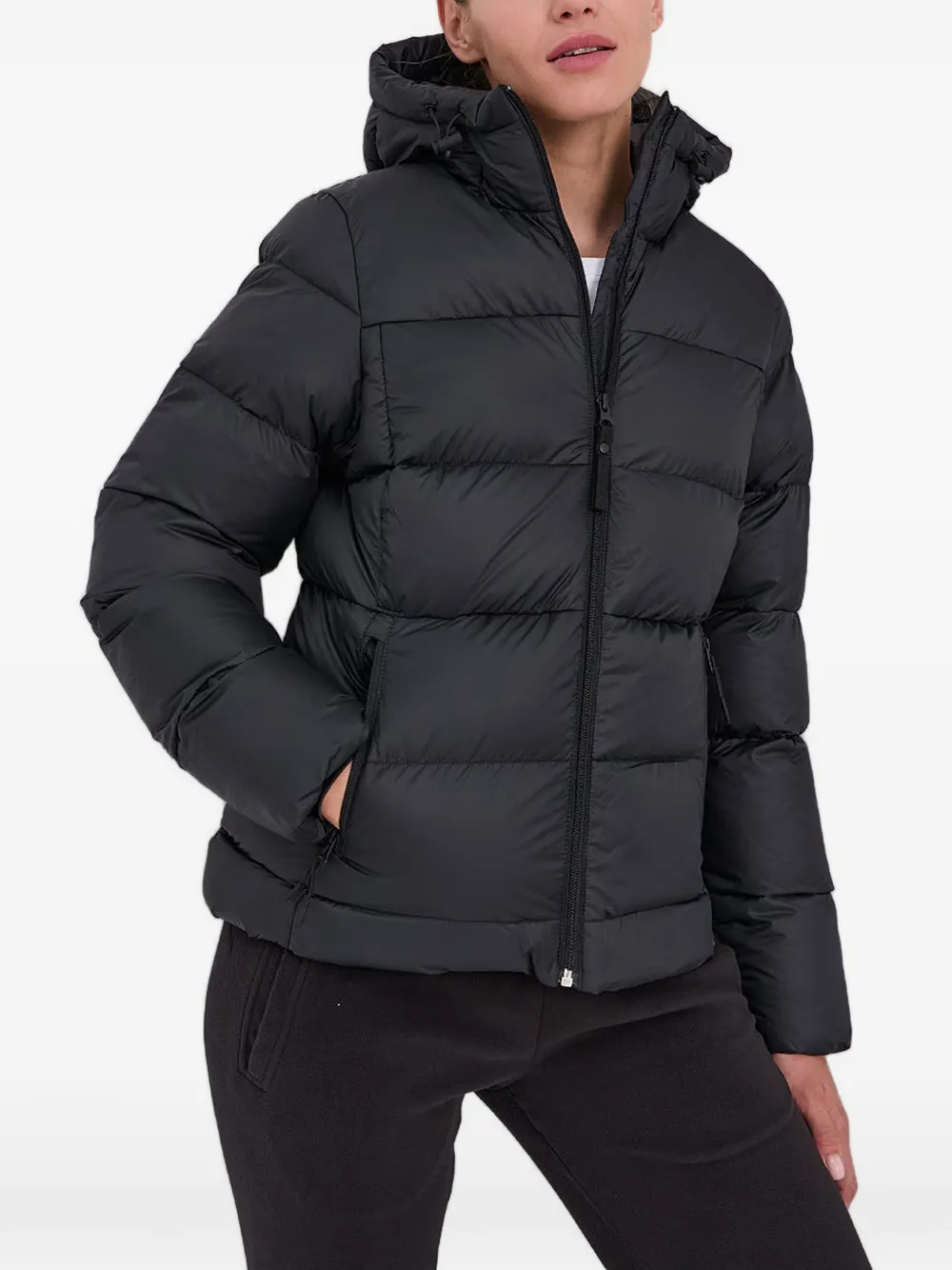 Helly Hansen hooded padded-design jacket - Schwarz