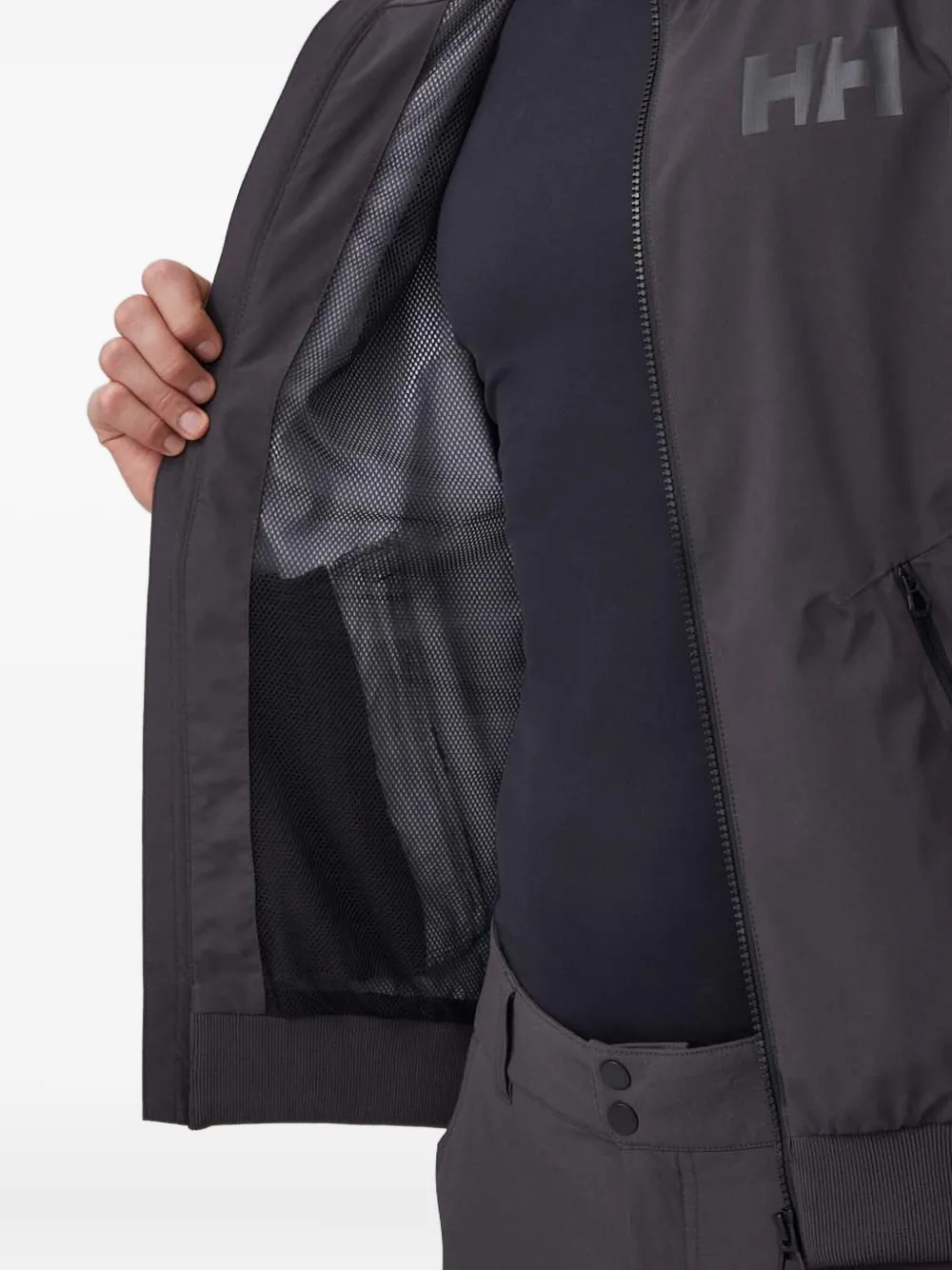 Helly Hansen Jack met logo en rits Grijs