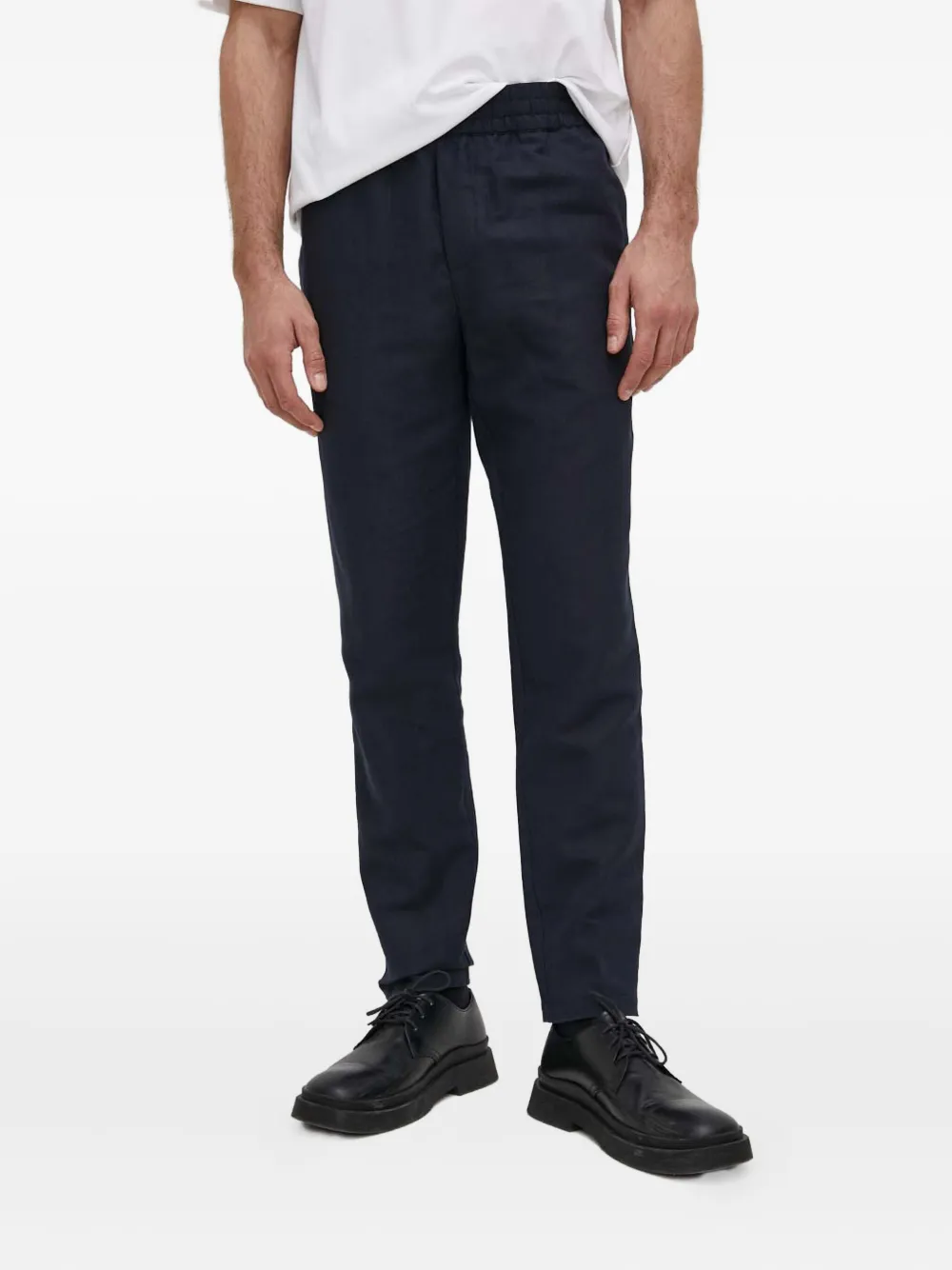 SAMSOE SAMSOE elastic-waist side-pocket trousers | Blue | Image 1
