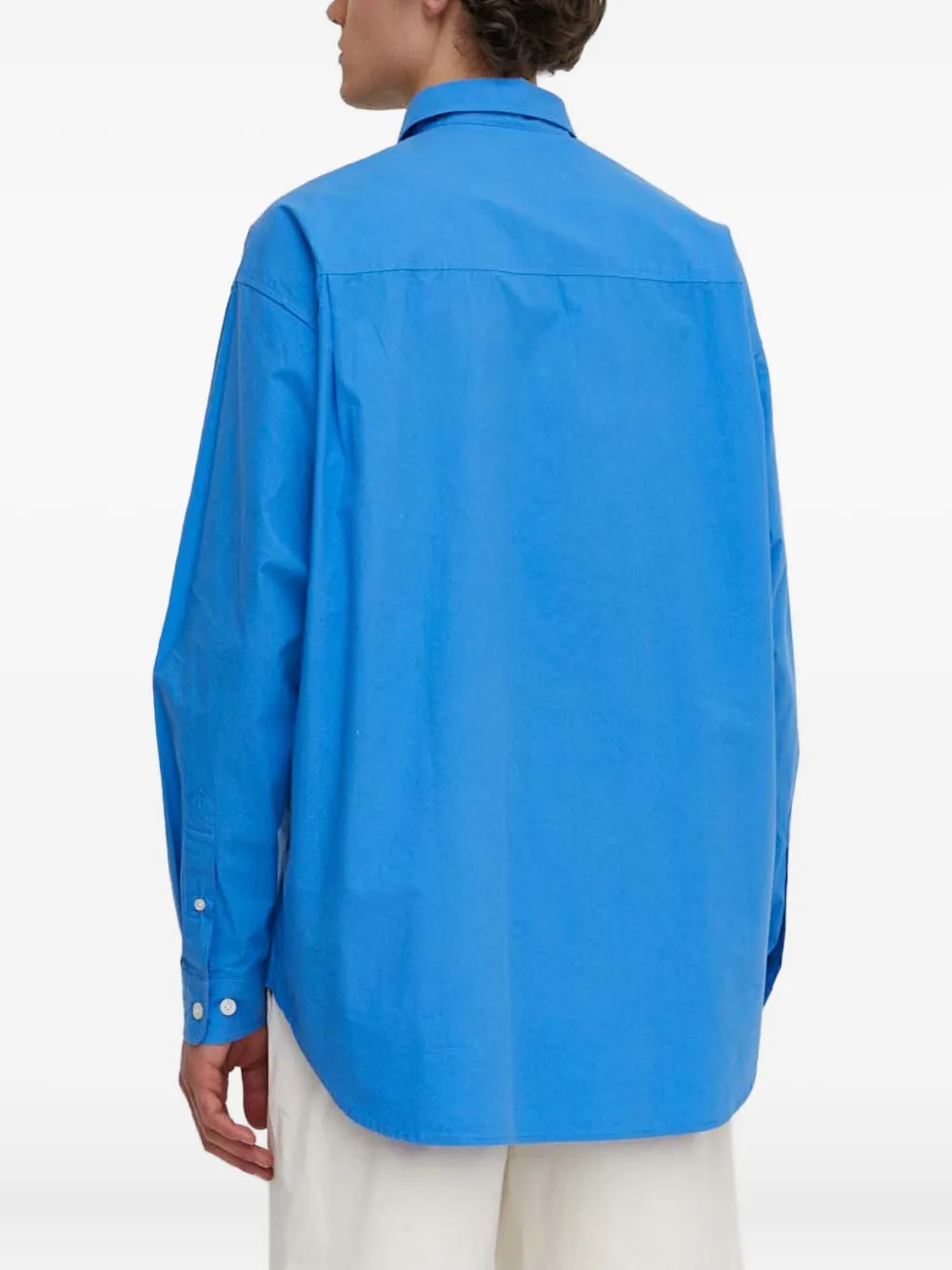 Samsoe & Samsoe Buttoned Long-sleeve Shirt In Blue