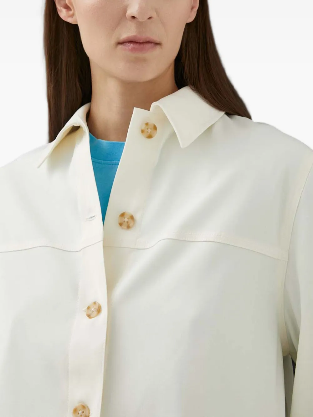 Samsoe & Samsoe Buttoned Long-sleeve Shirt In White