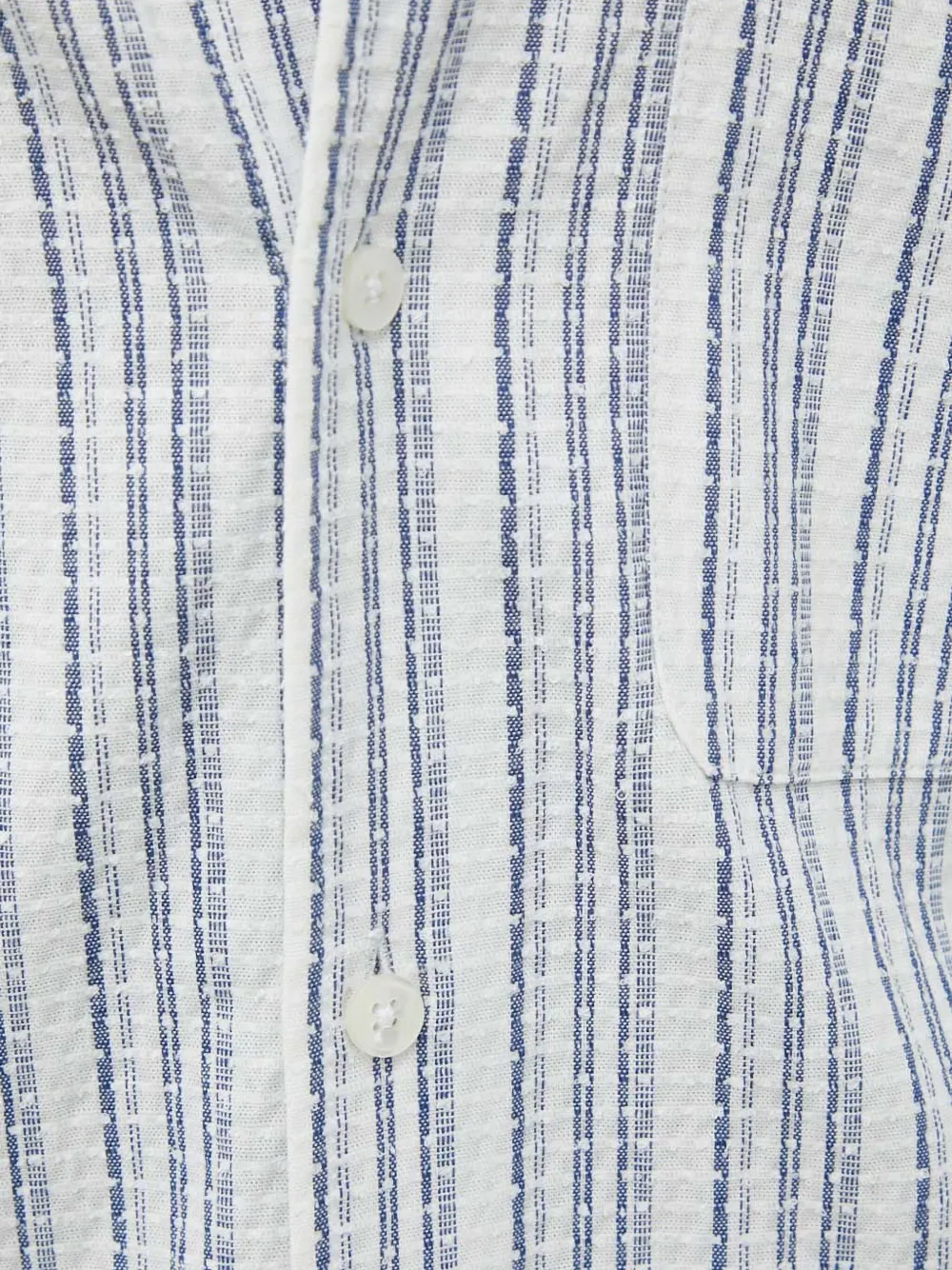 Samsoe & Samsoe Striped-pattern Long-sleeve Shirt In White