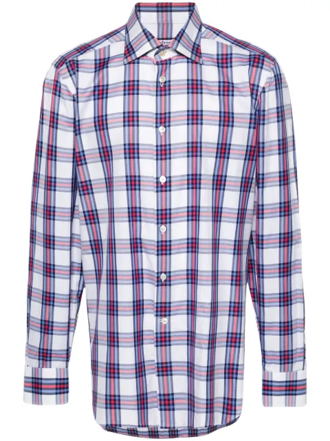 Kiton checked cotton shirt