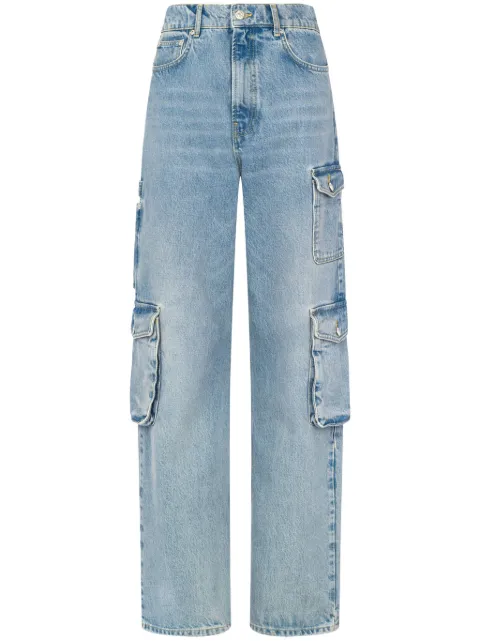 MOSCHINO JEANS جينز بقصة مستقيمة وخصر متوسط