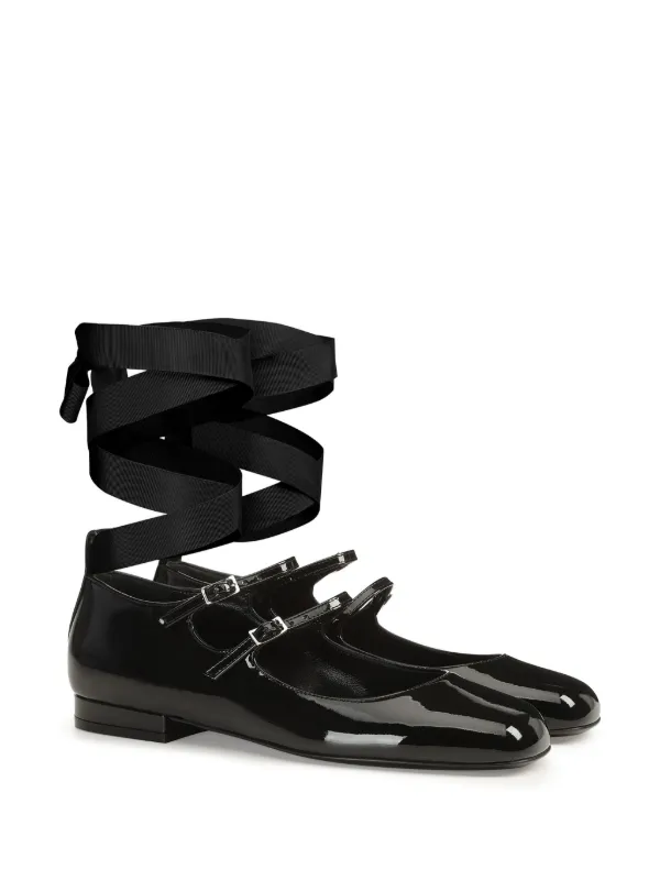 Sergio Rossi Si Rossi フラットシューズ | ブラック | FARFETCH JP