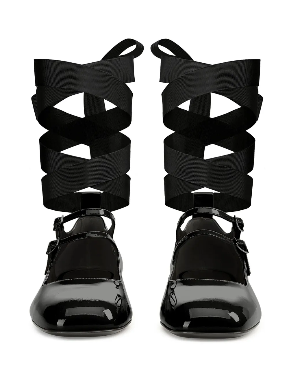 Sergio Rossi Si Rossi Ballet Flats In Black