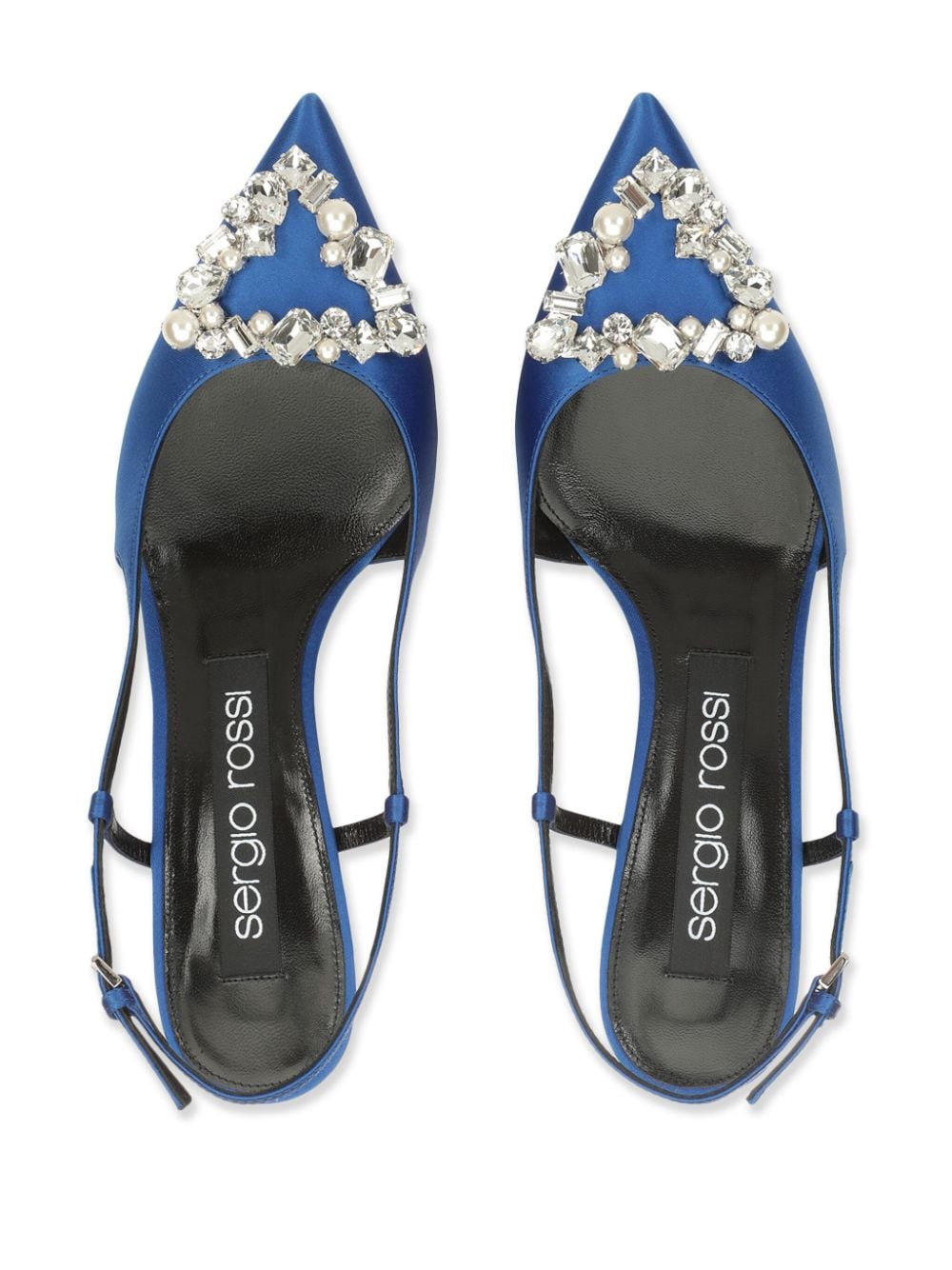 Shop Sergio Rossi Godiva Precious Pumps In Blue