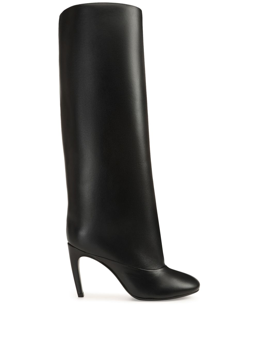 Sergio Rossi 90mm Leather Boots In Black