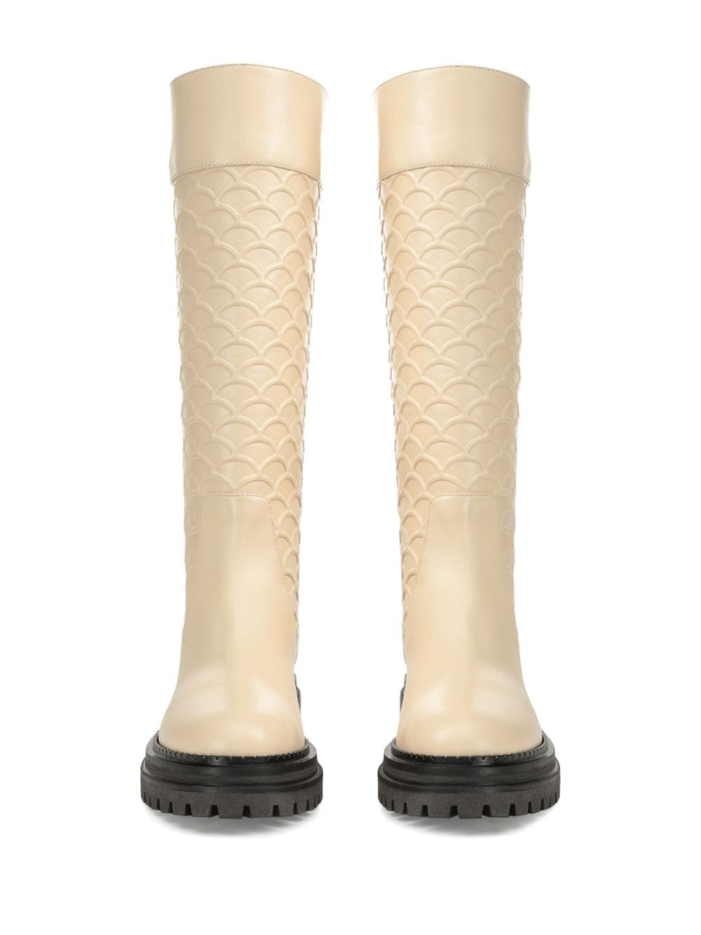 Sergio Rossi SR Mermaid 3D laarzen Beige