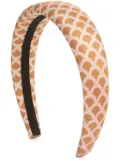 Sergio Rossi Mermaid silk hair band - Brown