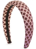 Sergio Rossi Mermaid silk hair band - Red