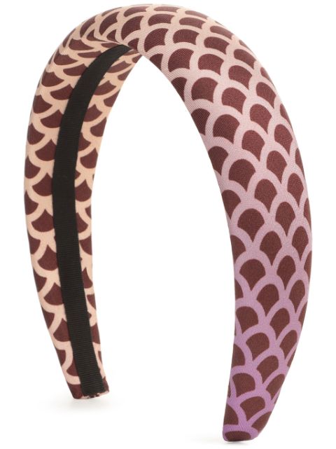 Sergio Rossi Mermaid silk hair band