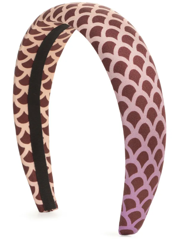 Sergio Rossi Mermaid Silk Hair Band Red FARFETCH IN