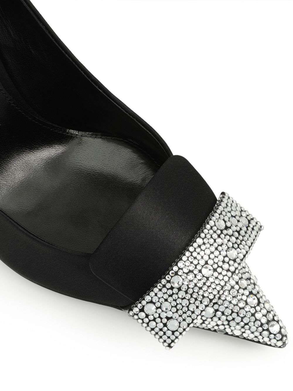 Sergio Rossi embellished 90mm leather shoes Black