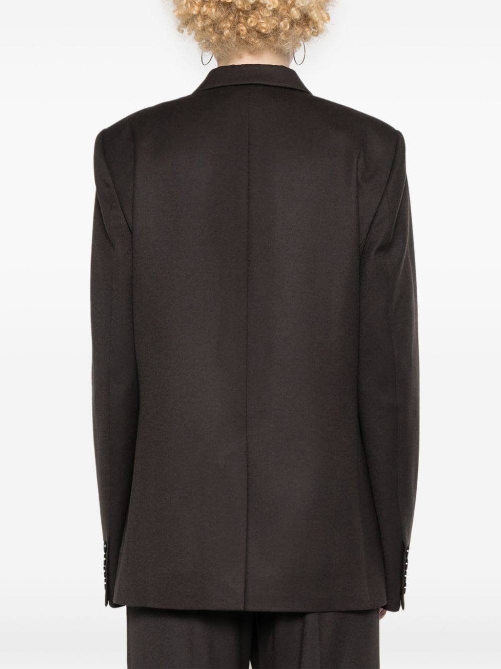 Shop Stella Mccartney Single-breasted Wool Blazer In Brown