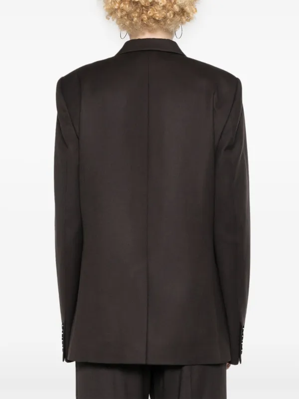 Stella McCartney single-breasted Wool Blazer | Brown | FARFETCH