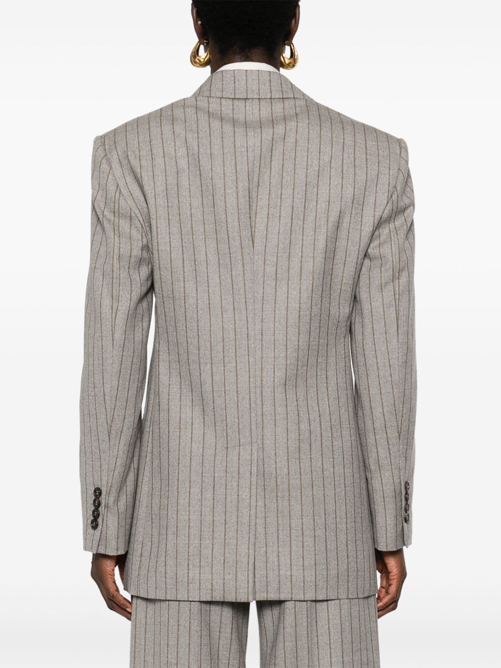 Brunello Cucinelli striped double-breasted blazer Women