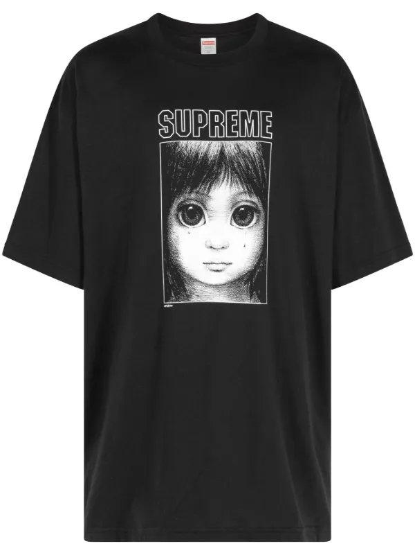 Supreme x Margaret Keane Teardrop T shirt Black FARFETCH TR