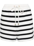 FRAME striped varsity shorts - White