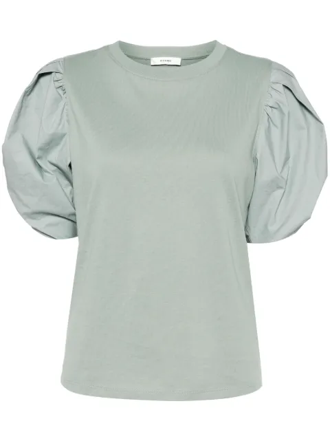 FRAME pleat-detail cotton T-shirt