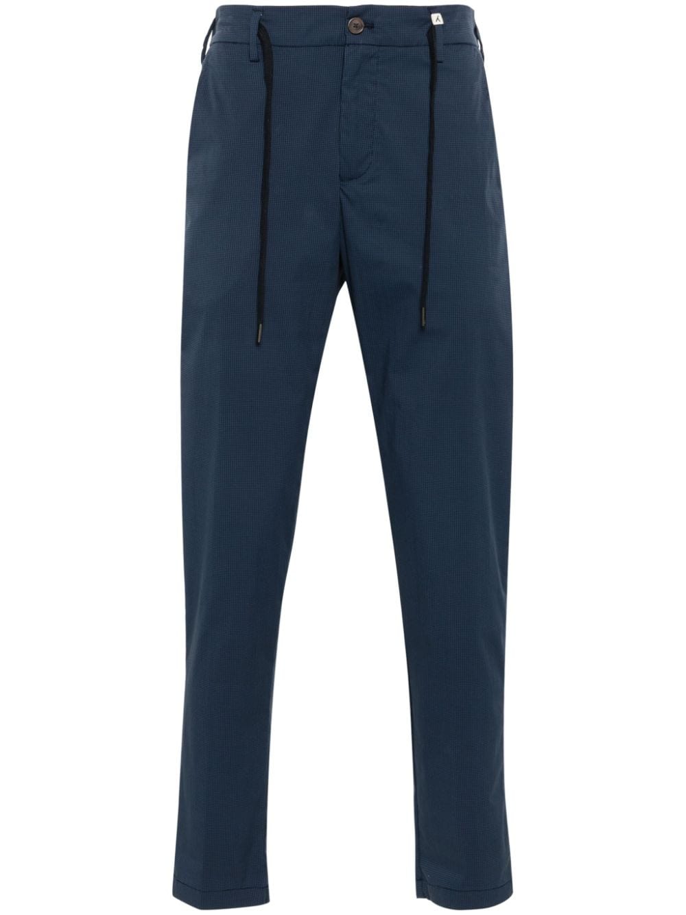 Myths Apollo Herringbone Chino Trousers In Blue