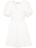 CHÉ draped cotton-silk blend dress - White