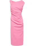 MISHA Alaska draped-detail midi dress - Pink