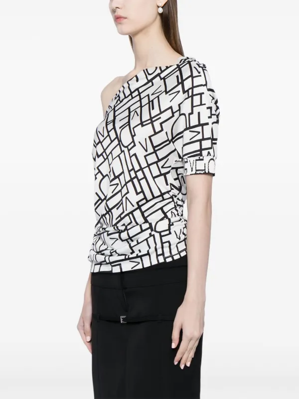 DVF Diane Von Furstenberg Percy all-over logo-print one