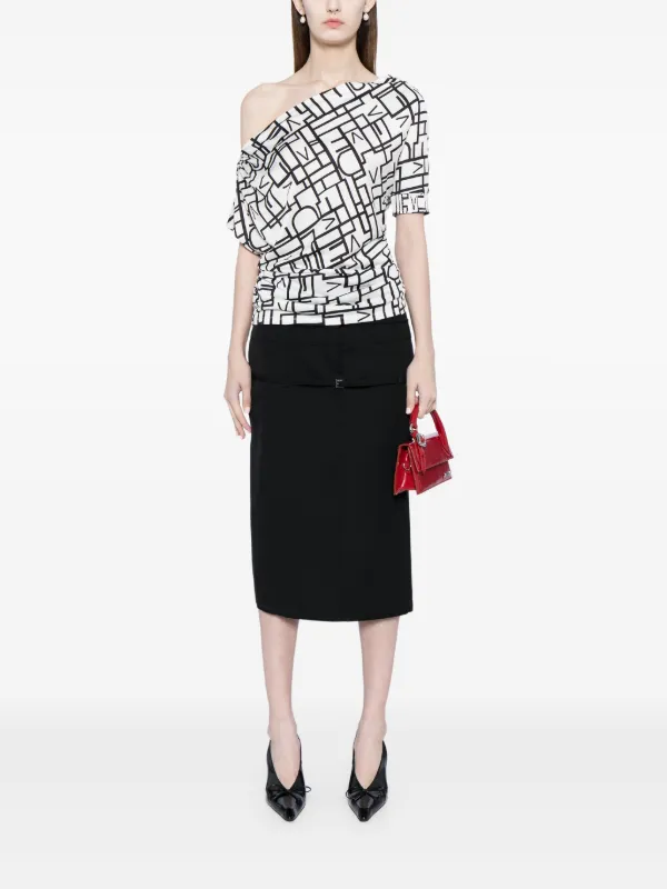 DIANE von FURSTENBERG トップス DVF DVF Diane Von Furstenberg Percy all-over logo-print one