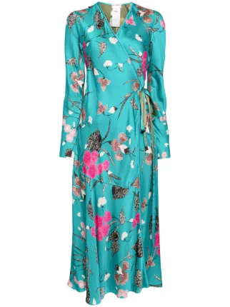 【関税込】DVF★美しい アニカ リバーシブル ドレス DVF Diane Von Furstenberg Anika リバーシブル ドレス | ブルー