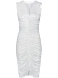 Norma Kamali shirred-effect ruched dress - Metallic