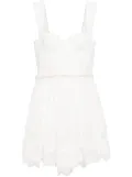 alice + olivia Hope floral-lace minidress - White