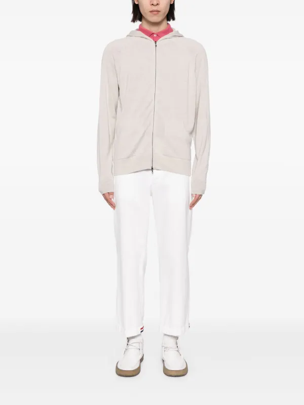 John Smedley ジップアップ パーカー | ニュートラル | FARFETCH JP