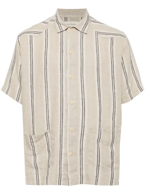 Oliver Spencer camisa con rayas estampadas
